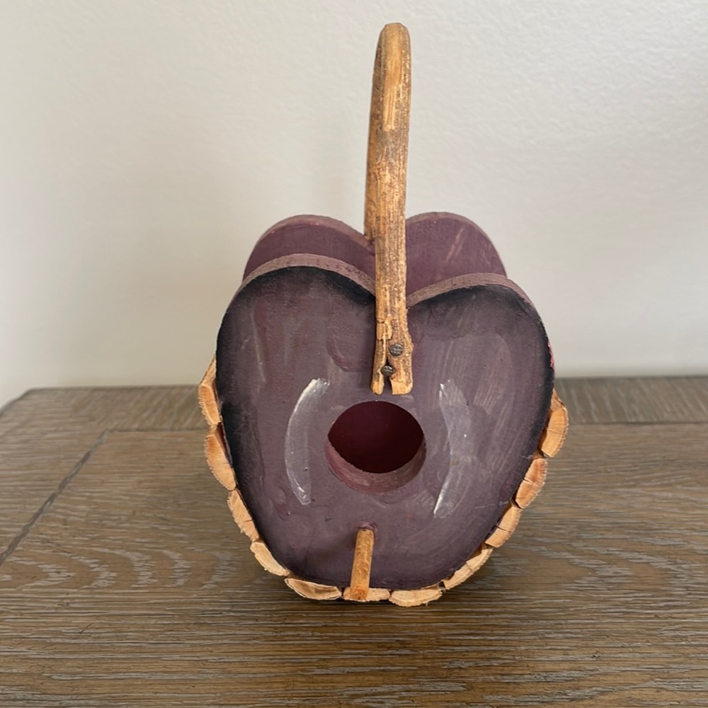 Apple Birdhouse Basket